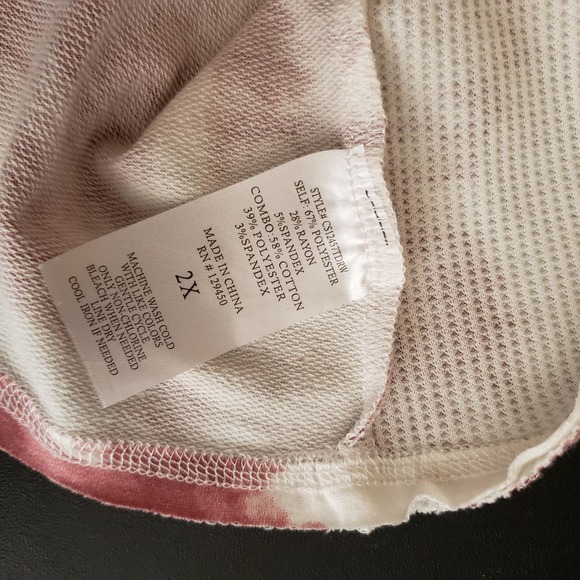 FRED DAVID tie dyed pullover sweater 2X - Picture 10 of 10